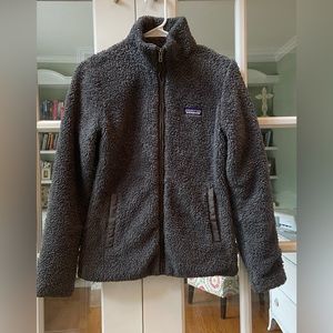 Women’s Patagonia Dark Grey Full Zip Sherpa Jacket Size Small